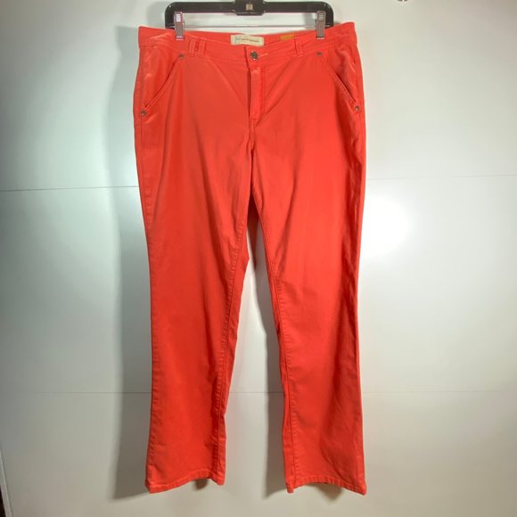 Pilcro and the Letterpress Orange Trouser Pants
